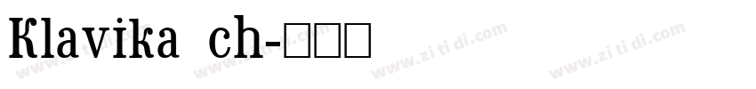 Klavika ch字体转换